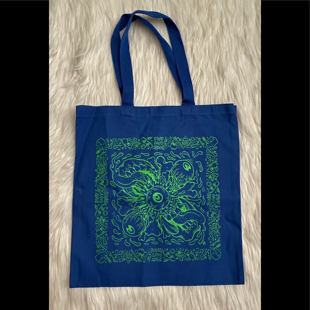 Bones Love Milk tote bag - Exclusive VIDCON 2022 Merch
